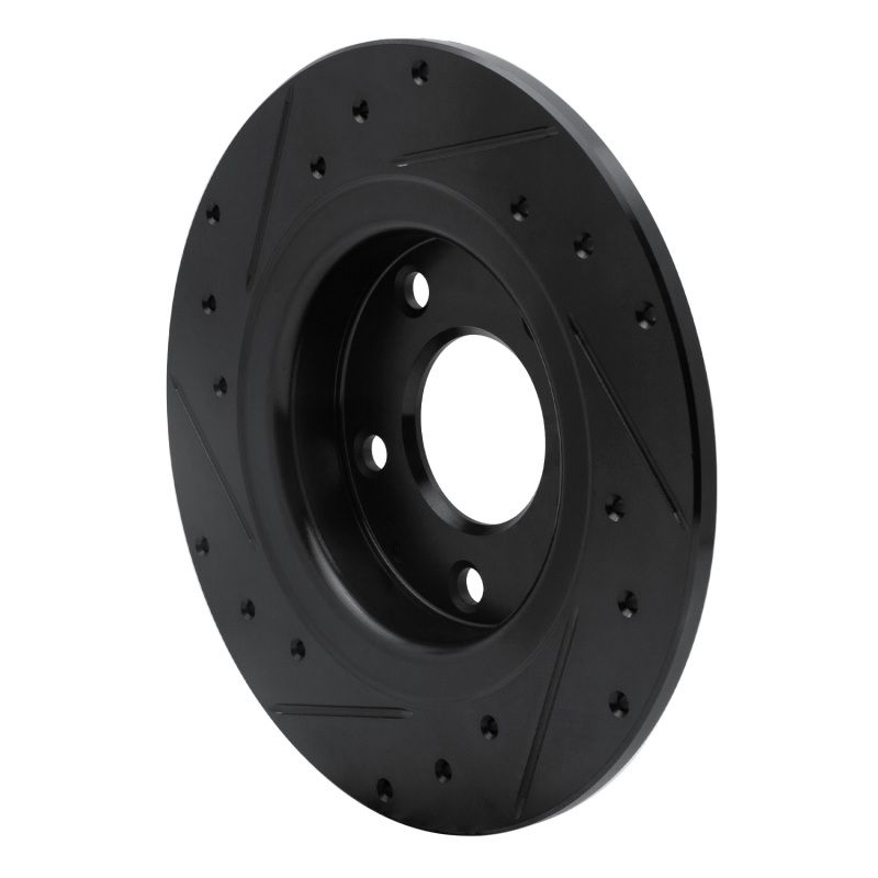 Mazda 6 Brake Rotor (1) - Rear Right - R1 Concepts - Drilled & Slotted - Black - `14-`21